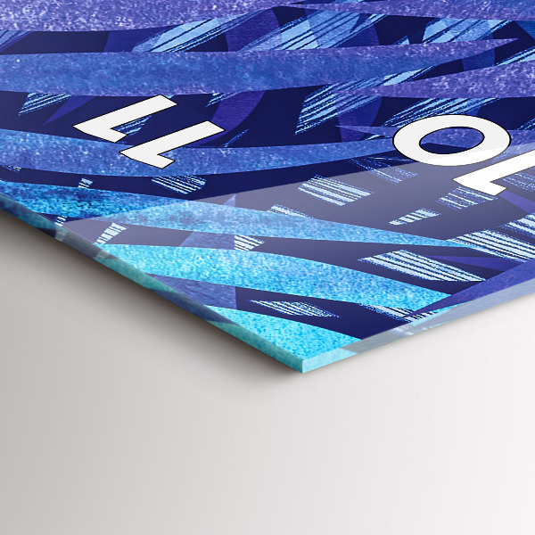 Vertikale Uhr Blaue Blätter