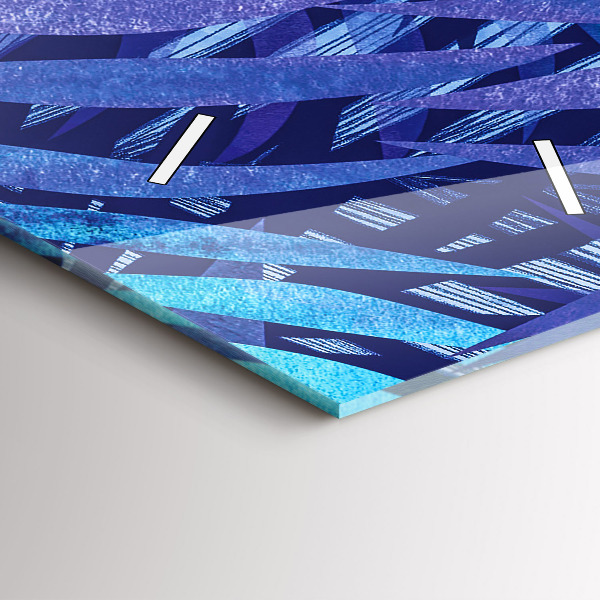 Vertikale Uhr Blaue Blätter