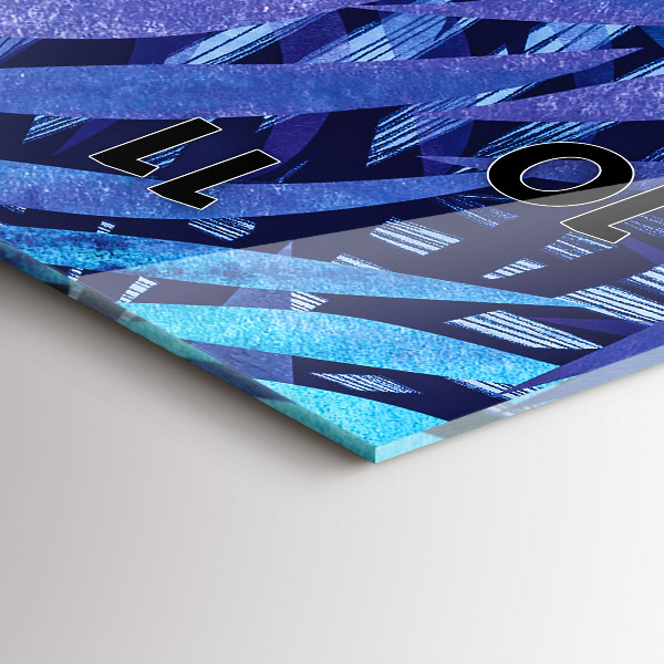 Vertikale Uhr Blaue Blätter