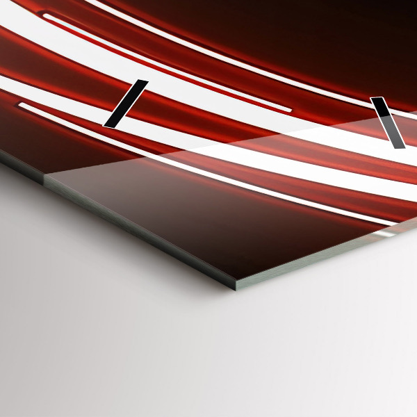 Vertikale Uhr mit motiv Katze mit roten Augen