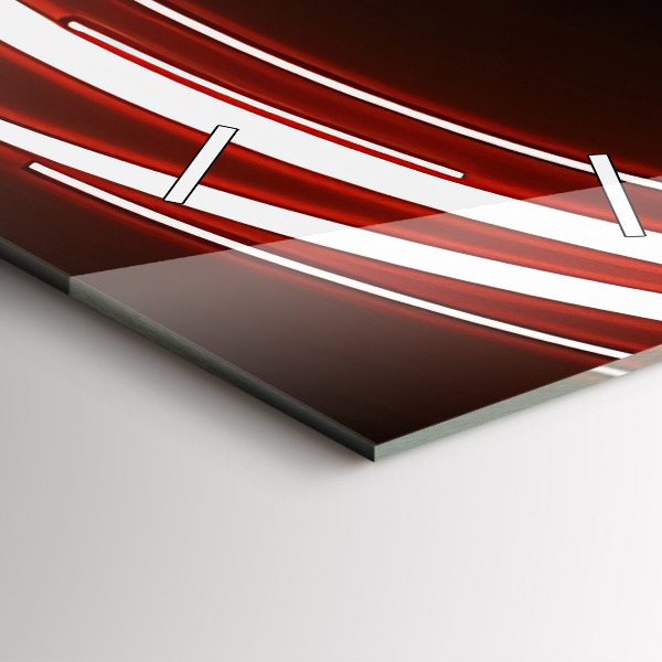 Vertikale Uhr mit motiv Katze mit roten Augen