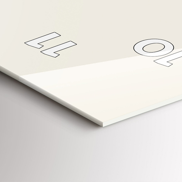 Vertikale Uhr mit motiv Mondphasen