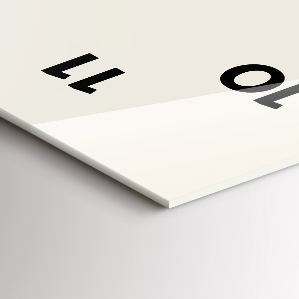 Vertikale Uhr mit motiv Mondphasen