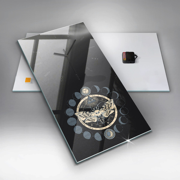 Vertikale Uhr Mondphasen