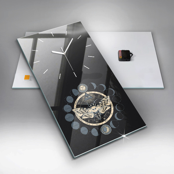 Vertikale Uhr Mondphasen