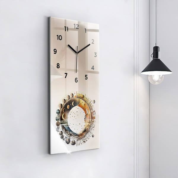 Vertikale Uhr mit motiv Uhr Astronomie