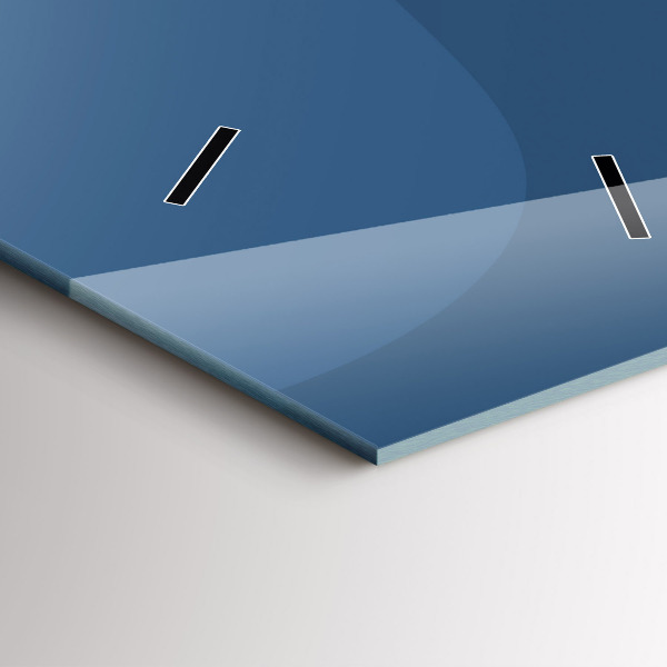 Vertikale Uhr Blaue Wellen