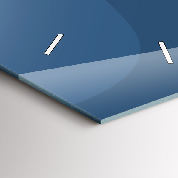 Vertikale Uhr Blaue Wellen