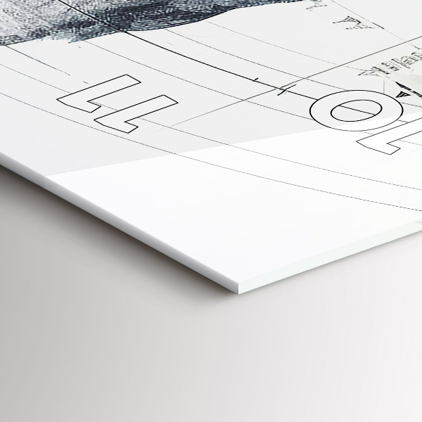 Vertikale Uhr Zeichnung Berge