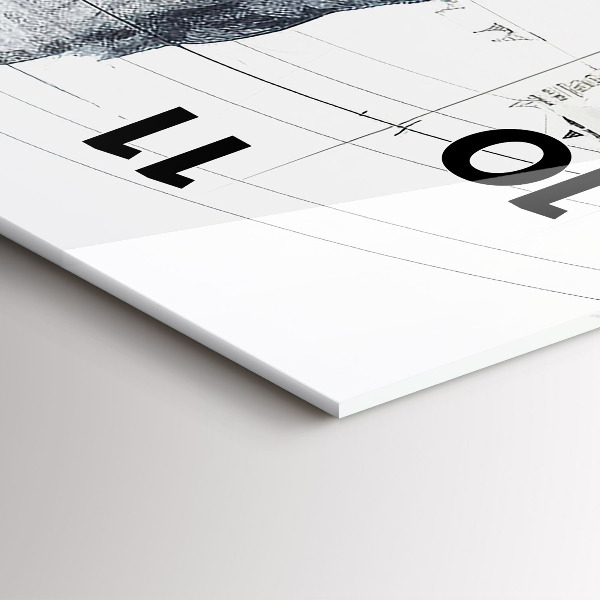 Vertikale Uhr Zeichnung Berge