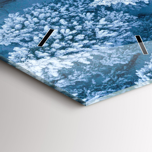 Vertikale Uhr Wald aus einer Drohne