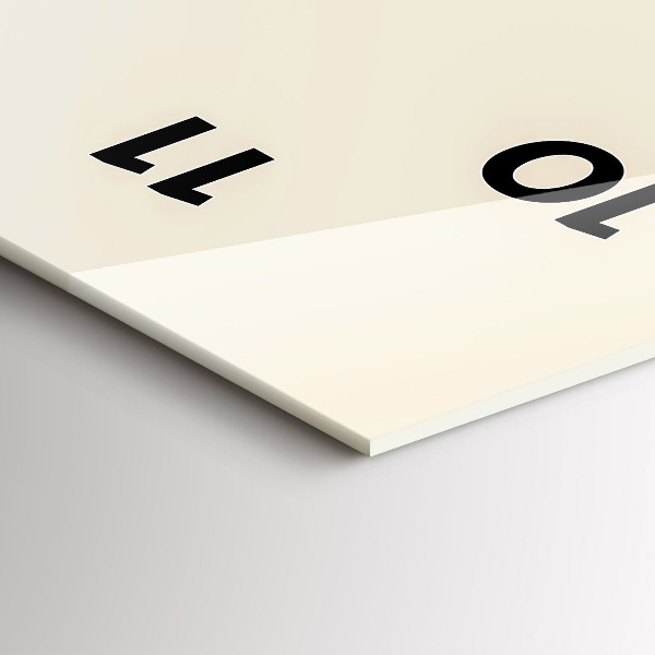 Vertikale Uhr mit motiv Abstrakte Hirsche