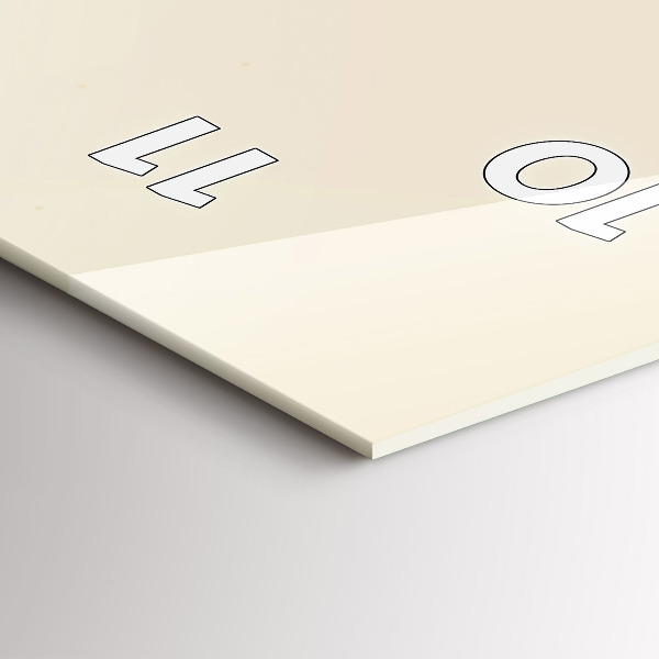 Vertikale Uhr mit motiv Mann mit Bart und Pfeife