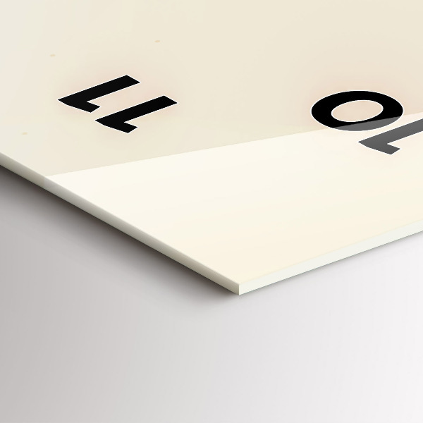 Vertikale Uhr mit motiv Mann mit Bart und Pfeife