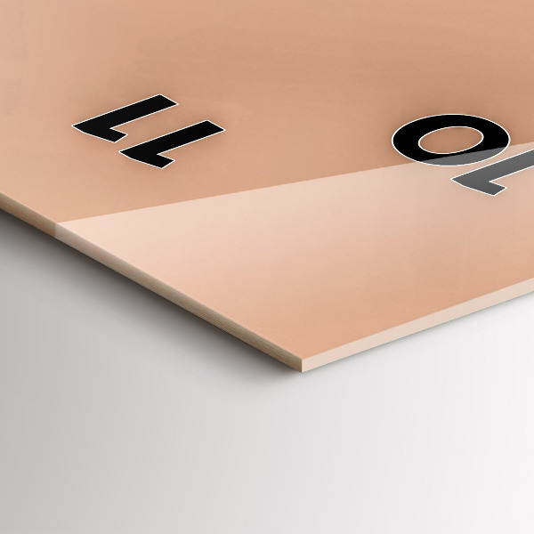 Vertikale Uhr Illustration eines Flamingos