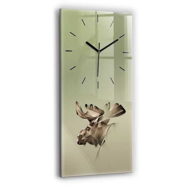 Vertikale Uhr Grafik Elch