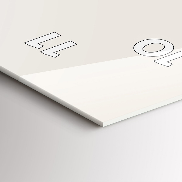 Vertikale Uhr mit motiv Gemaltes Porträt eines Tigers