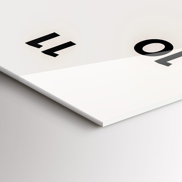 Vertikale Uhr mit motiv Gemaltes Porträt eines Tigers