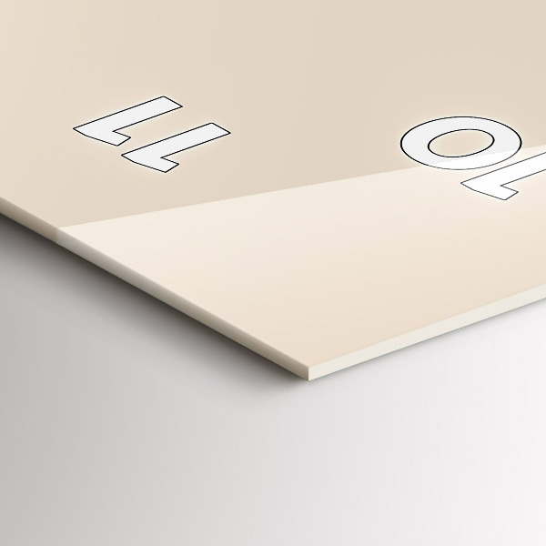 Vertikale Uhr mit motiv Wolfskopf