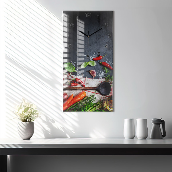 Vertikale Uhr Gemüse