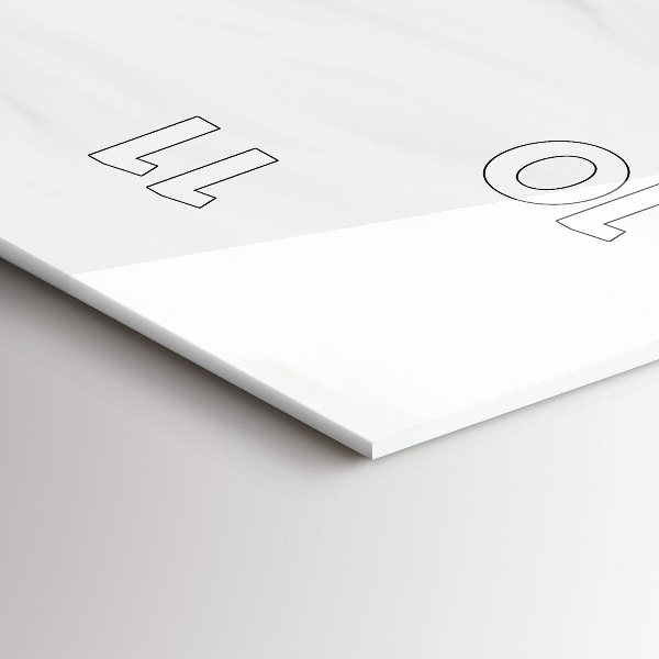 Vertikale Uhr mit motiv Schlafende kleine Katze