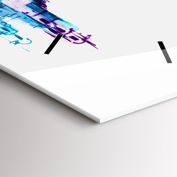 Vertikale Uhr mit motiv Cello Park See