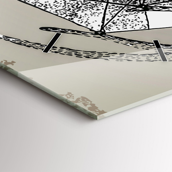 Vertikale Uhr mit motiv Hirschkopf