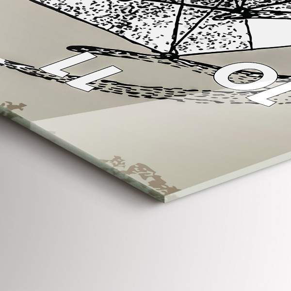 Vertikale Uhr mit motiv Hirschkopf