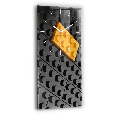 Vertikale Uhr mit motiv Bauklötze