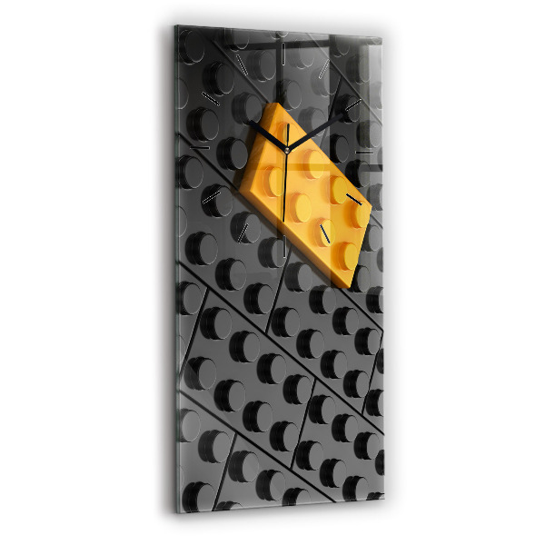 Vertikale Uhr mit motiv Bauklötze