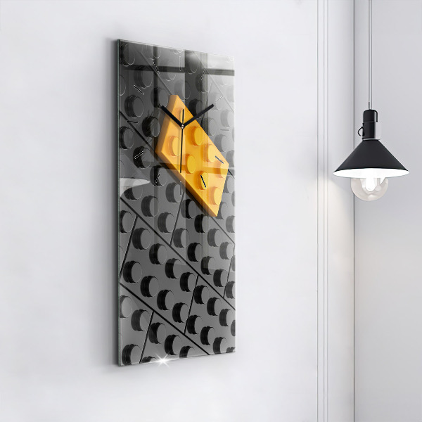 Vertikale Uhr mit motiv Bauklötze