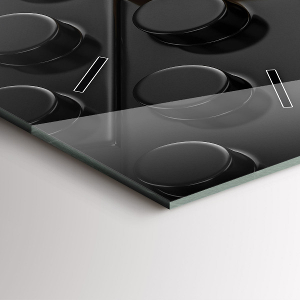 Vertikale Uhr mit motiv Bauklötze