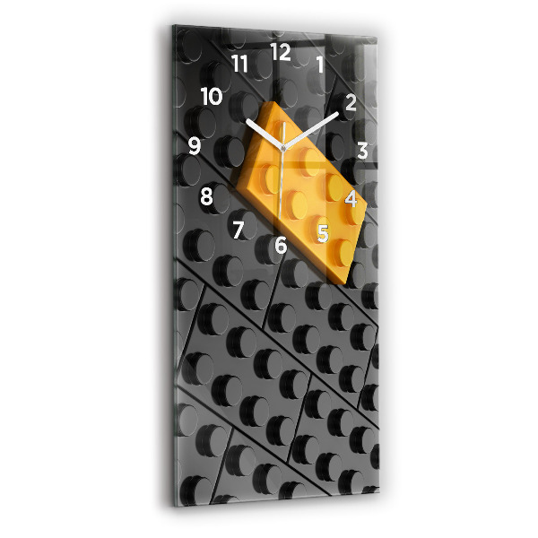 Vertikale Uhr mit motiv Bauklötze