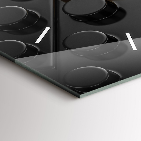 Vertikale Uhr mit motiv Bauklötze