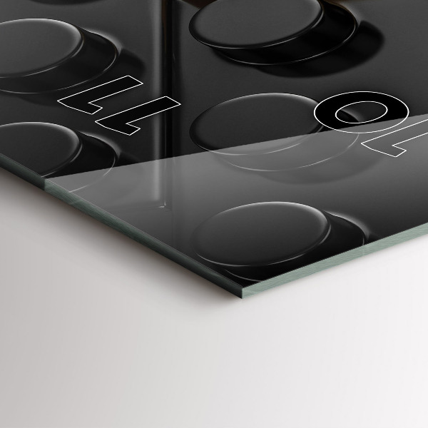 Vertikale Uhr mit motiv Bauklötze