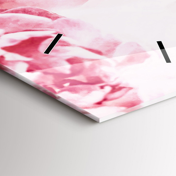 Vertikale Uhr mit motiv Blühende Blumen