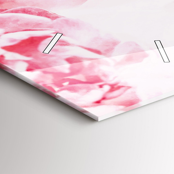 Vertikale Uhr mit motiv Blühende Blumen