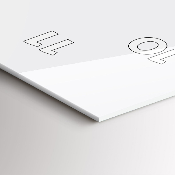 Vertikale Uhr mit motiv Silhouette eines Panthers