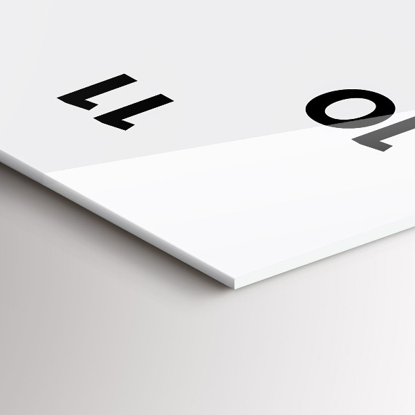 Vertikale Uhr mit motiv Silhouette eines Panthers