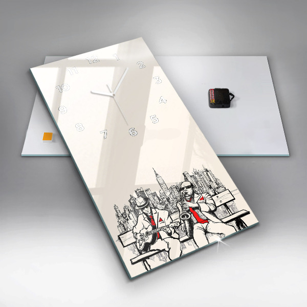 Vertikale Uhr mit motiv Jazz in New York