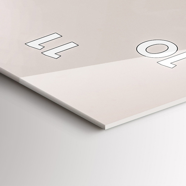 Vertikale Uhr mit motiv Raubvogel