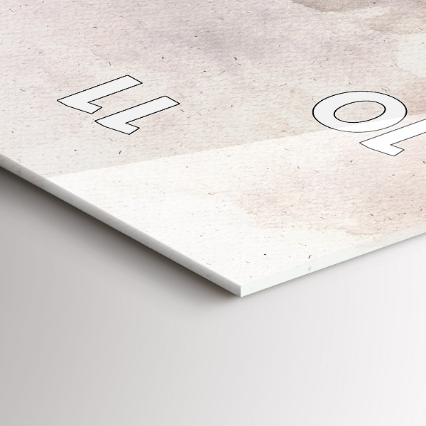 Vertikale Uhr Abstrakte Gesichter