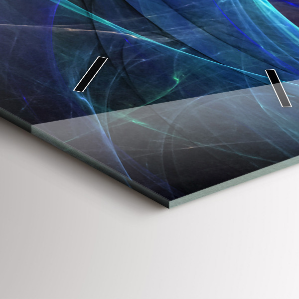 Vertikale Uhr mit motiv Buntes Fraktal