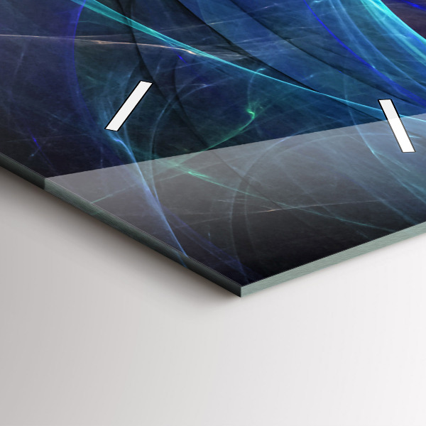 Vertikale Uhr mit motiv Buntes Fraktal