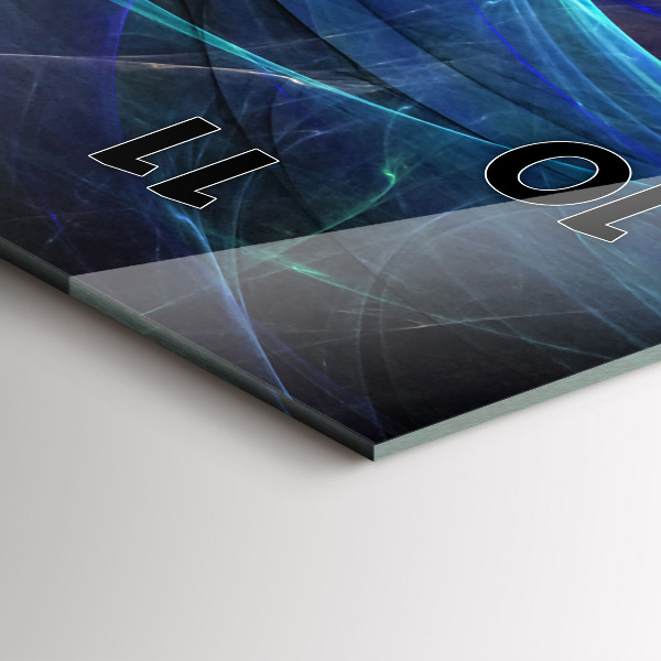 Vertikale Uhr mit motiv Buntes Fraktal