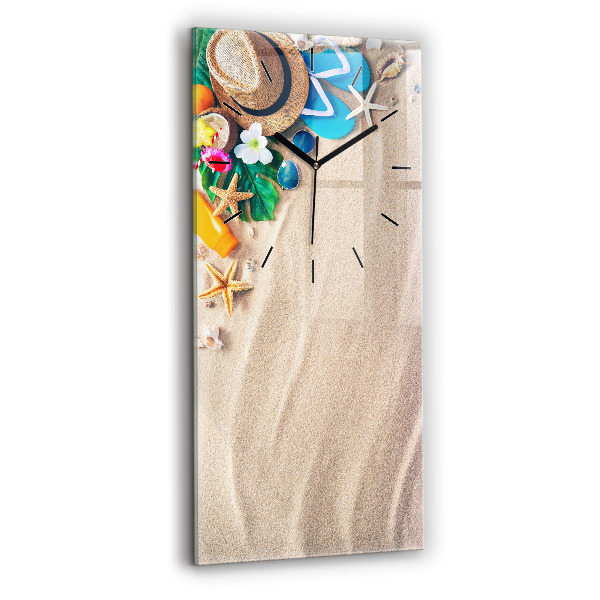 Vertikale Uhr mit motiv Urlaubs-Accessoires