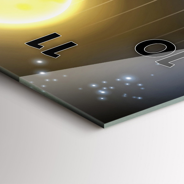 Vertikale Uhr mit motiv Sonnensystem