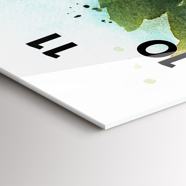 Vertikale Uhr mit motiv Rosen in einer Vase Aquarell