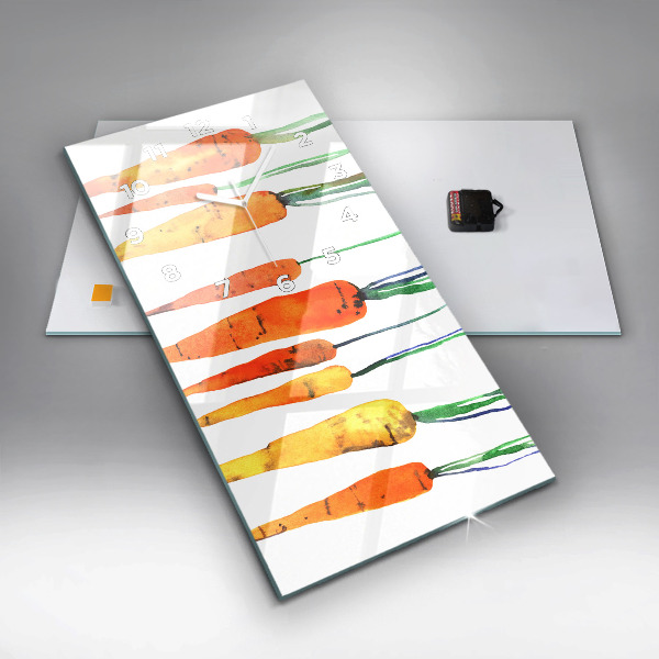 Vertikale Uhr Illustration von Karotten