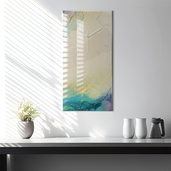 Vertikale Uhr Farbige Abstraktion